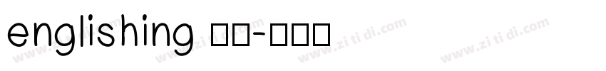 englishing 于氏字体转换
